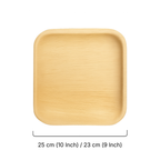Square Palm Leaf Plates (23-25 cm) 9 & 10 Inches | 100% Natural, Eco-Friendly & Compostable