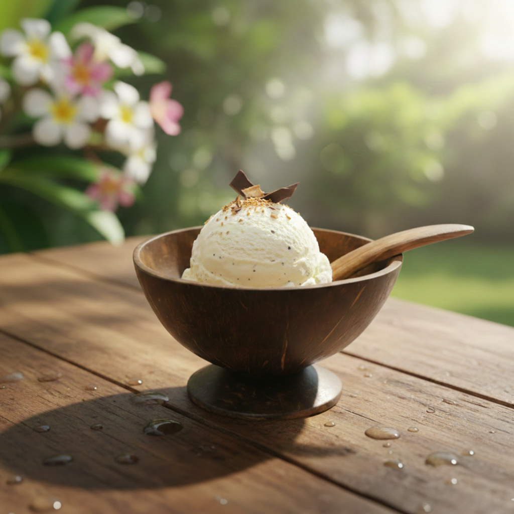 Handcrafted Coconut Ice-Cream Cup – 100% Natural & Eco-Friendly