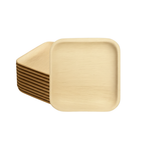 Square Palm Leaf Plates (15-20 cm) 6 & 8 Inches | 100% Natural, Eco-Friendly & Compostable