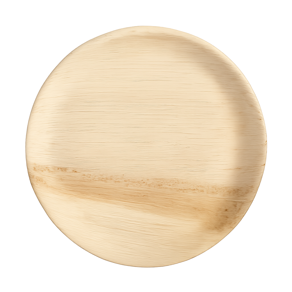 Round Palm Leaf Plates (25-30 cm) 10 & 12 Inches| 100% Natural, Eco-Friendly & Compostable