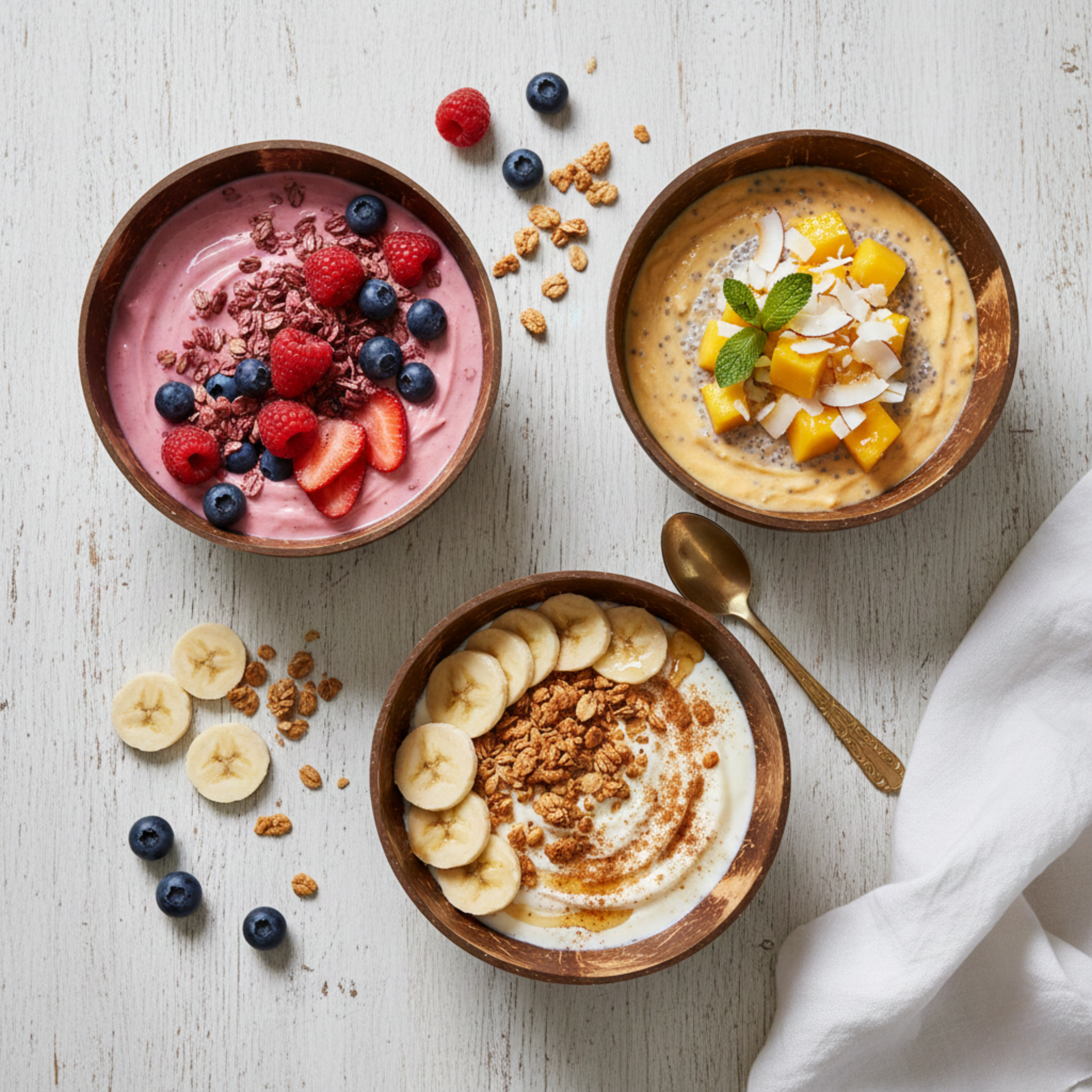 Handcrafted Coconut Bowl 500 ml – Perfect for Smoothie & Acai Bowls