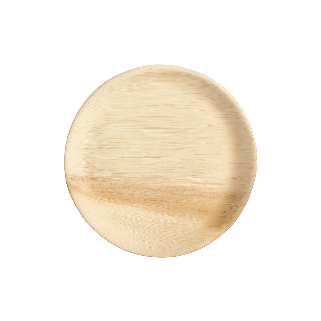 Round Palm Leaf Plates (18-20 cm) 7 & 8 Inches | 100% Natural, Eco-Friendly & Compostable